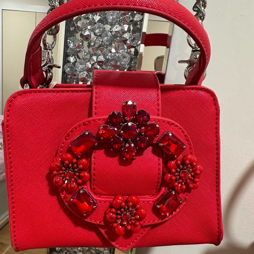 Ermanno Scervinno leather bag with Jewels 💎 like worn 1x